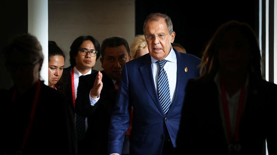 Ruslands udenrigsminister, Sergej Lavrov, er ved G20-topmødet på Bali i Indonesien i disse dage. <i>Russian Foreign Ministry/Reuters</i>