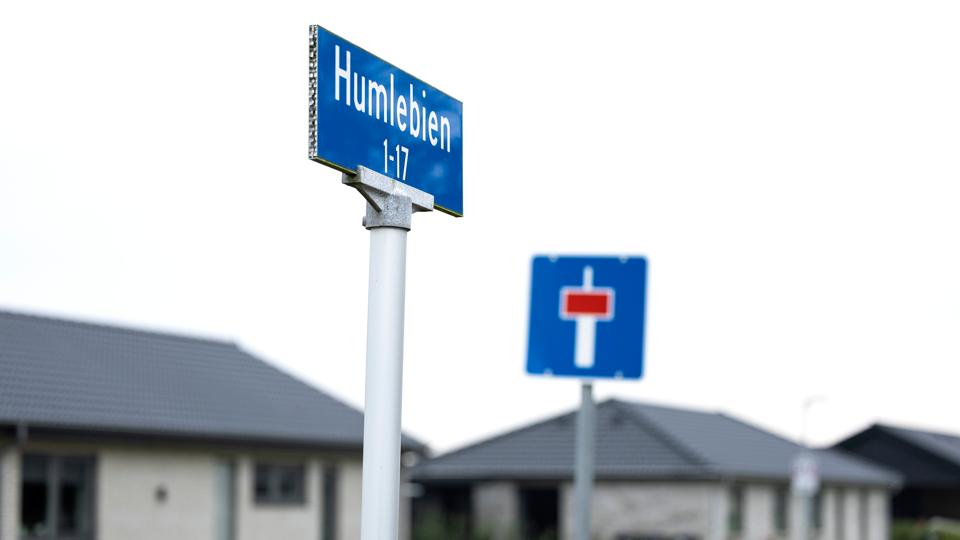 Humlebien i Suldrup skulle have været en kommunal ejet vej, men det bliver den ikke. <i>Foto: Claus Søndberg</i>