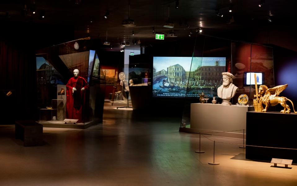 Sådan ser Venedig-udstillingen ud på Museet for Søfart. Sådan ser Venedig-udstillingen ud på Museet for Søfart.