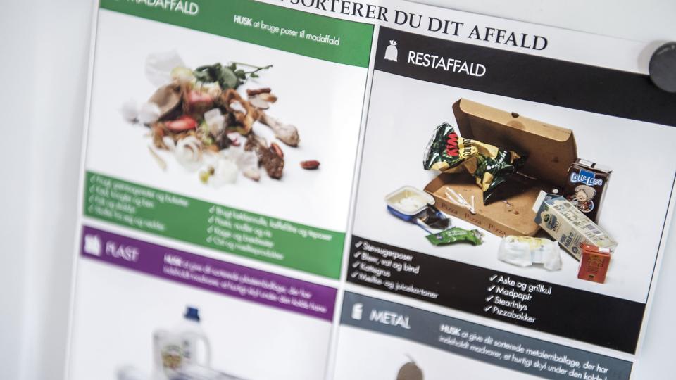 17 kommuner har indtil videre ansøgt om at forlænge fristen for implementering af den nye affaldsordning, fordi de ikke kan det til årsskiftet. (Arkivfoto). <i>Mads Claus Rasmussen/Ritzau Scanpix</i>