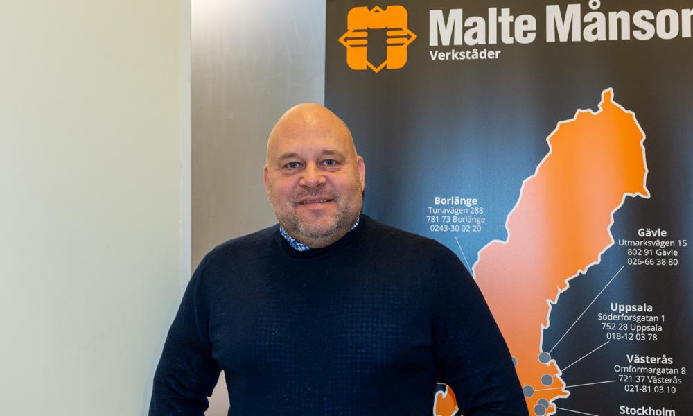 Staffan Lindewald, vd Malte Månson. Staffan Lindewald, vd Malte Månson.