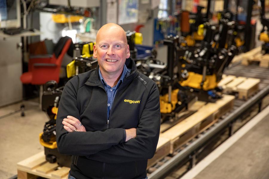 Krister Blomgren, vd Engcon. Krister Blomgren, vd Engcon.
