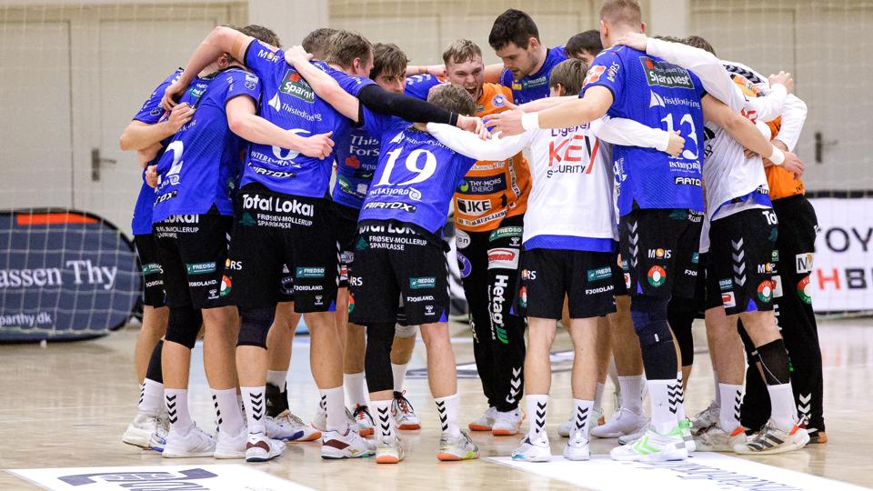 Mors-Thy Håndbold har et meget ungt mandskab i denne sæson, men de vokser hele tiden af den tillid, som de får. <i>Arkivfoto: Bo Lehm</i>