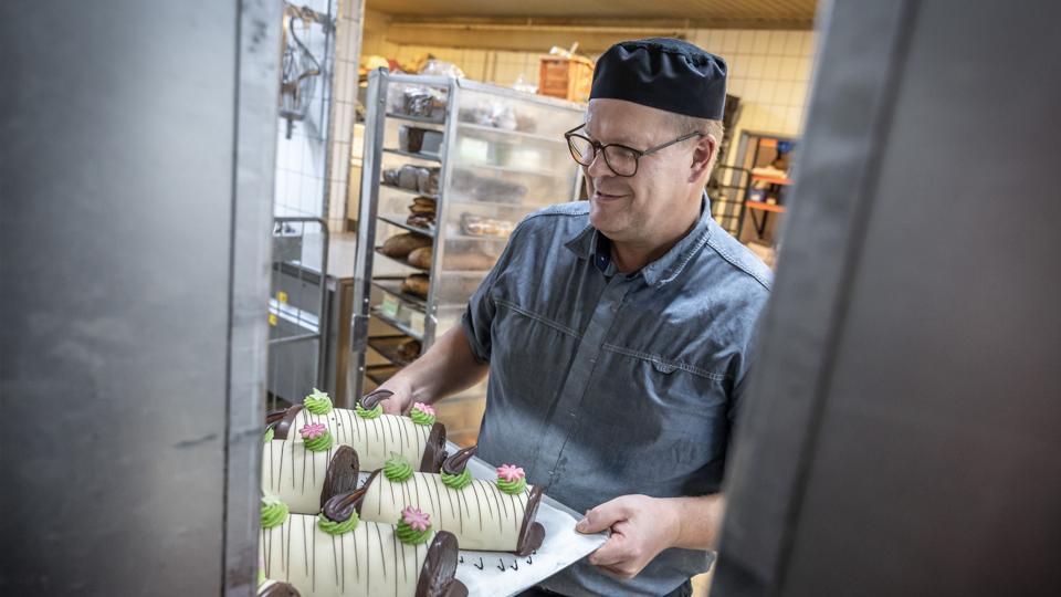 Haals bagerier i Klarup og Gistrup går fantastisk godt. Indehaver Jan Haals (foto) venter overskud i år. <i>Foto: Martin Damgård</i>
