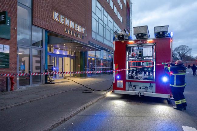 Brand i Kennady Arkaden
Aalborg 17. november 2022.