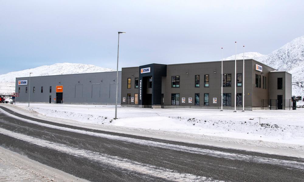 Med mere end 5000 kvm under tag er Starks nye byggecenter Grønlands største.