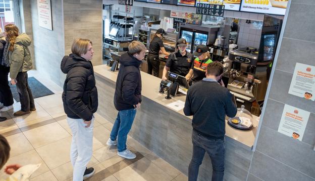 Burger King i Frederikshavn slog dørene op igen tirsdag 22. november. <i>Foto: Bente Poder</i>