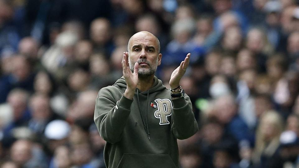 Pep Guardiola har været i Manchester City siden 2016. Når den nye kontrakt udløber, vil han have tilbragt ni år i klubben. <i>Craig Brough/Reuters</i>