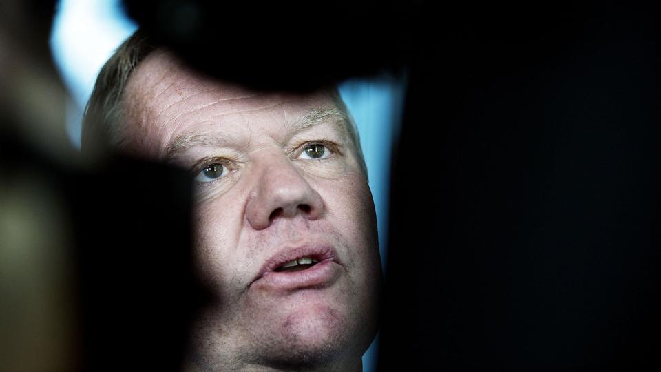 Karl-Erik Nilsson, der er formand for fodboldforbundet i Sverige, oplyser, at svenskerne ikke længere kan støtte Fifa-præsident Gianni Infantino. (Arkivfoto). <i>Liselotte Sabroe/Ritzau Scanpix</i>