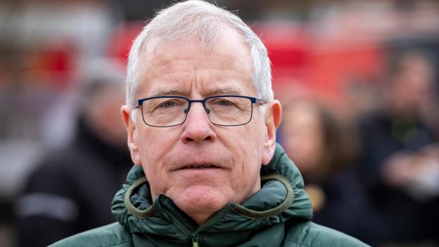 Manden bag de første skitser af projektet, borgerforeningens formand Jørgen Kristensen, var en glad mand ved rejsegildet. <i>Foto: Martél Andersen</i>