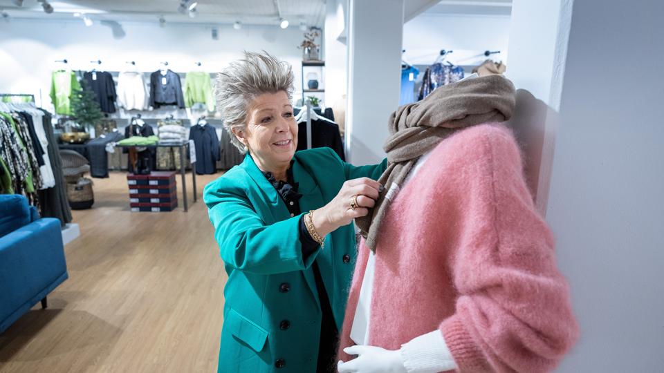 Mondo sælger tøj til kvinder mellem 20 og 75 år, oplyser butiksejer Helle Høyer. <i>Foto: Bente Poder</i>