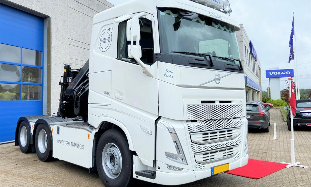 Marcussen Transport, Nyborg, har for nylig fået leveret en Volvo FH540 6x2 krantrækker.