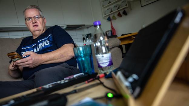 54-årige Claus Hansen har været ansat hos Ædedolken i Brønderslev og blev truet med sagsanlæg. <i>Foto: Martin Damgård</i>