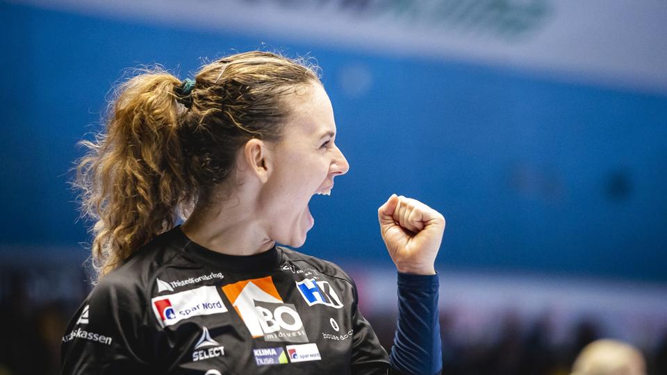 Jessica Ryde holdt sit mål rent i næsten 13 minutter i træk i første halvleg af sejren over Esbjerg. (Arkivfoto). <i>Johnny Pedersen/Ritzau Scanpix</i>