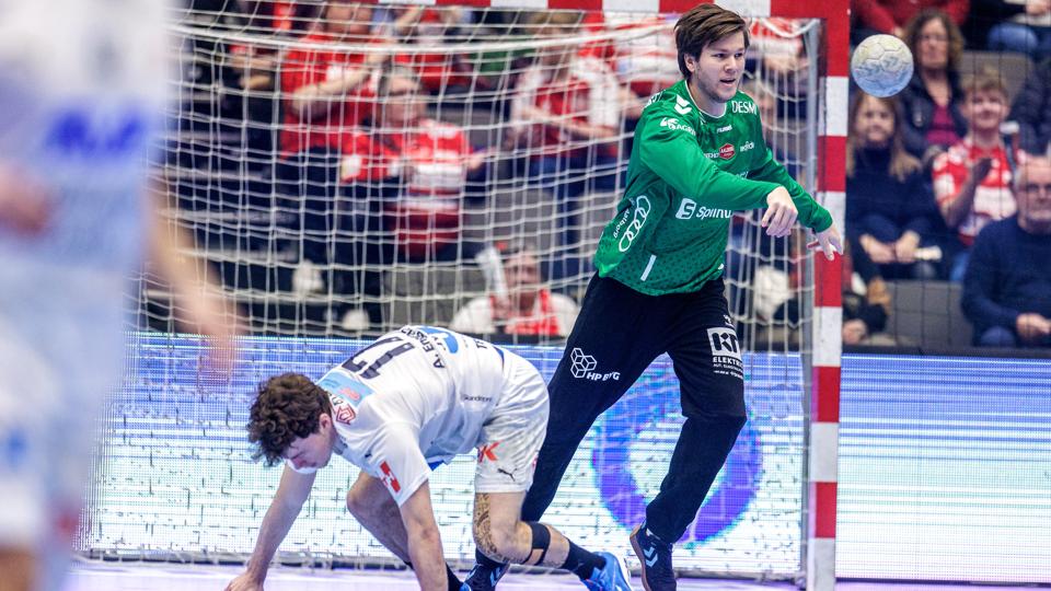 Aalborg Håndbold tog lørdag eftermiddag imod Skanderborg Aarhus hjemme i Sparekassen Danmark Arena. <i>Foto: Torben Hansen</i>