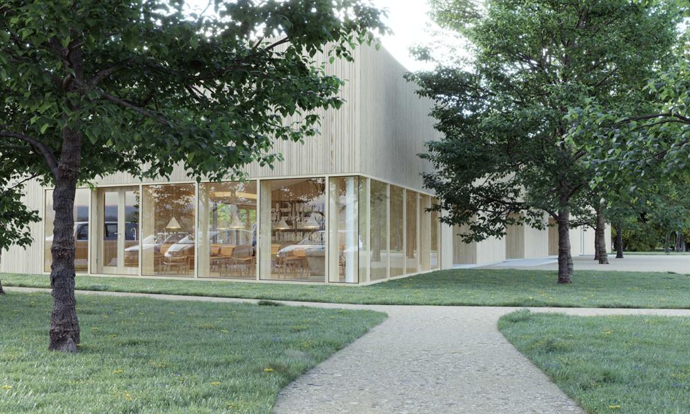 TrygFondens Familiehus Glostrup i RH Arkitekters streg. TrygFondens Familiehus Glostrup i RH Arkitekters streg.