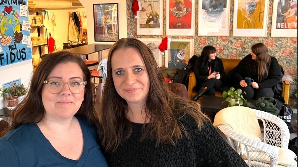 Trine Wittendorff og Tanja Petersen har investeret alle deres penge, al deres tid og al deres kreativitet og humor i Fidus. <i>Privatfoto</i>