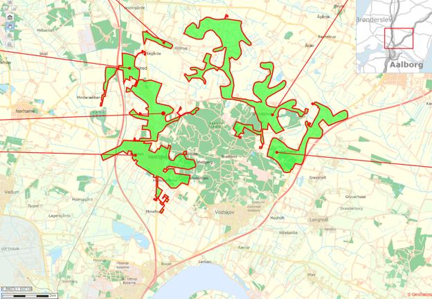 Koge-anbefaling hos vandkunder <i>Grafik: Aalborg Kommune</i>