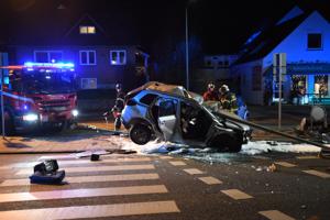 Mand død efter voldsom trafikulykke i Aalborg