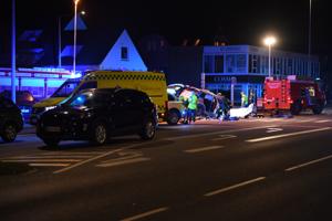 Alvorlig færdselsulykke i Aalborg - Hobrovej var spærret