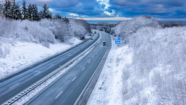 Motorvejen ved Frederikshavn. <i>Foto: Kim Dahl Hansen</i>