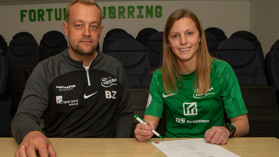 Rikke Dybdahl skifter fra FC Thy-ThistedQ til Fortuna Hjørring. <i>Jess M. Madsen, Fortuna Hjørring</i>