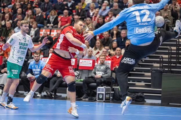 Benjamin Jakobsen viste stor skarphed fra stregen. <i>Foto: Bente Poder</i>