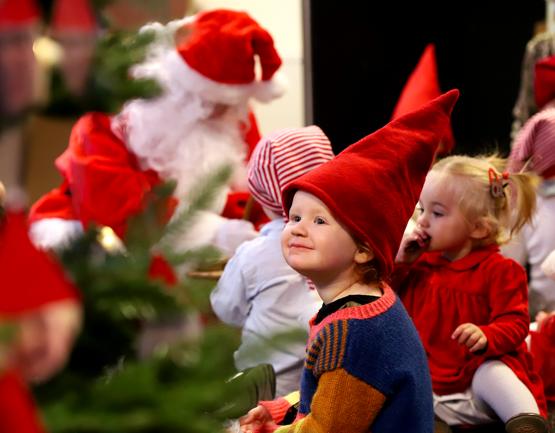 Julelys i øjnene på dagplejebørnene i Skagen.