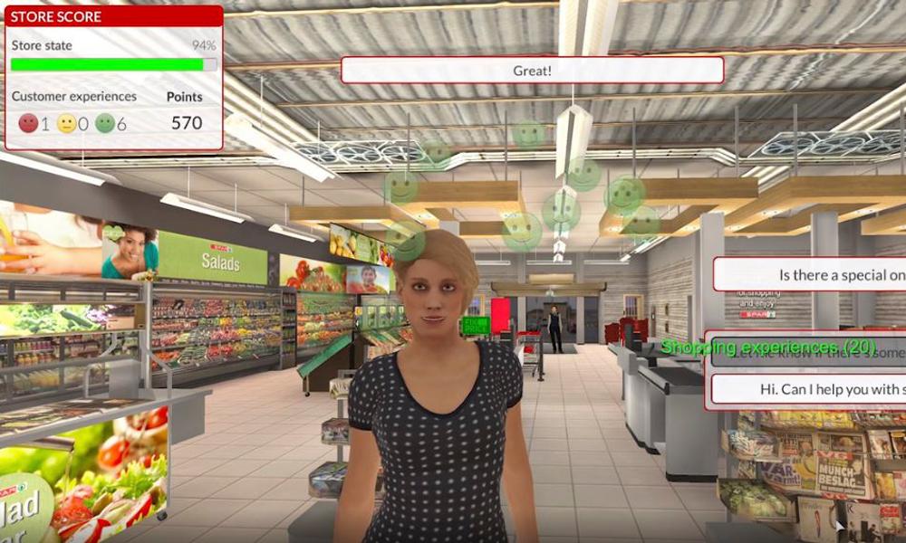 Realistiska simuleringar i butiksmiljö ger en säker och effektiv utbildningsmiljö. Här från norska Spar. Realistiska simuleringar i butiksmiljö ger en säker och effektiv utbildningsmiljö. Här från norska Spar.