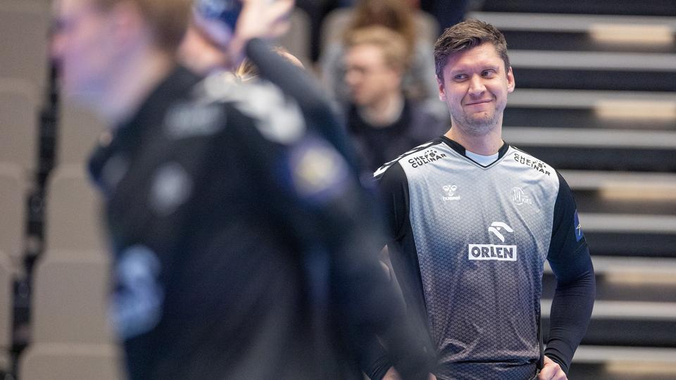 Niklas Landin leverede nogle massive redninger på afgørende tidspunkter mod sin kommende klub. <i>Foto: Bente Poder</i>