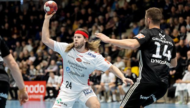 Mikkel Hansen satte fart i angrebsspillet og ramte selv plet otte gange mod Bjerringbro-Silkeborg. <i>Foto: Lars Pauli</i>