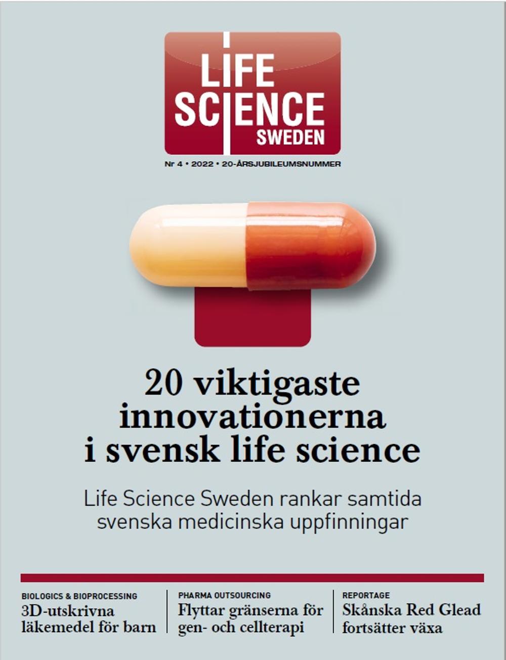 I Life Science Sweden nr. 4 presenterade Life Science Swedens redaktion en lista med 20 svenska innovationer som gjort stor skillnad inom sjukvården.
