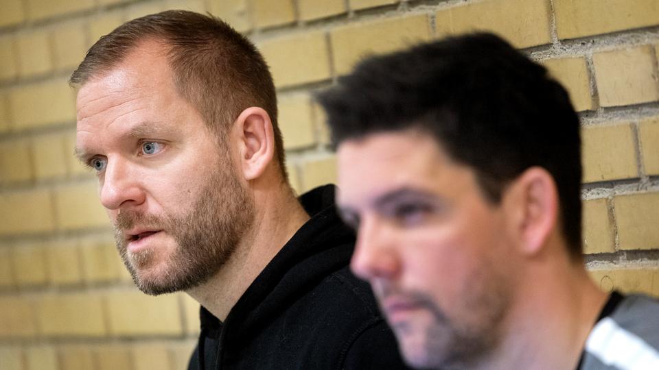Hobro-træner Martin Thomsen er meget tilfreds med holdets fysiske forfatning før den første træningskamp mod AC Horsens. <i>Foto: Lars Pauli</i>