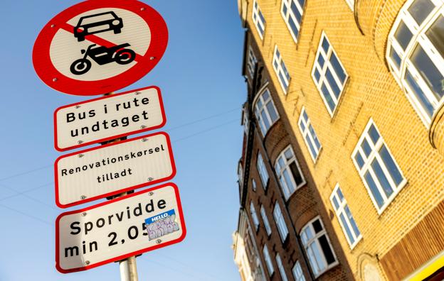 Skiltningen bør forbedres, mener FDM. <i>Foto: Lars Pauli</i>
