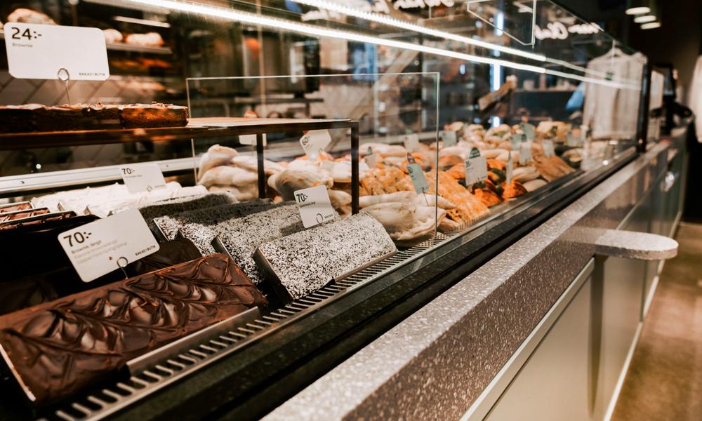 Maten visas upp på ett annat sätt i pilotbutiken för 7-Elevens nya koncept som nu ska tas vidare till fler butiker.