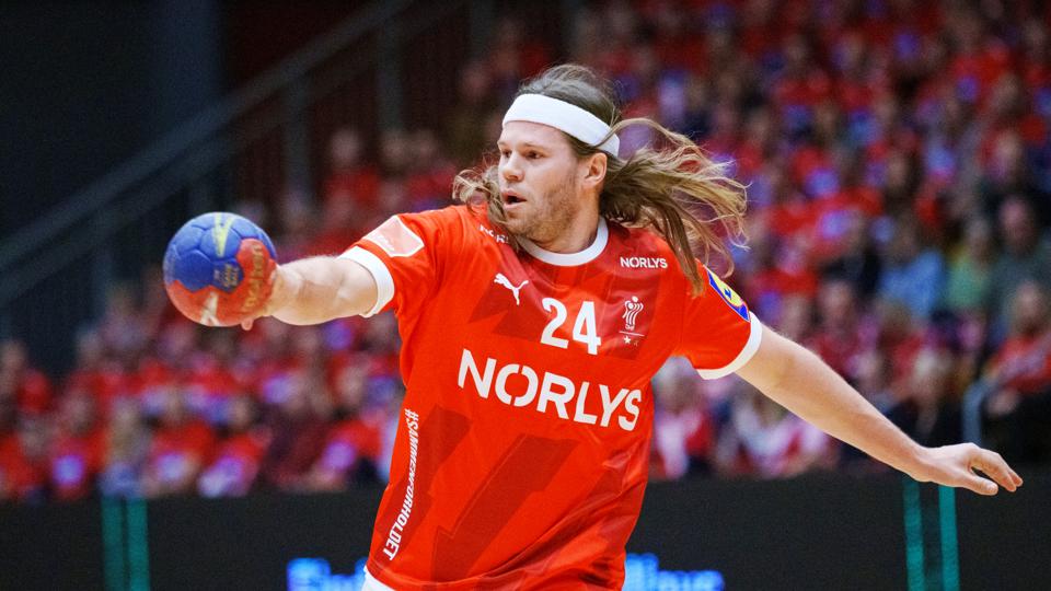 Aalborg Håndbolds Mikkel Hansen scorede tre gange i storsejren mod Saudi Arabien. <i>Foto: Bo Amstrup/Ritzau Scanpix</i>