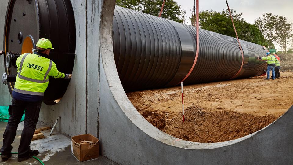 Nye drikkevandstanke i plast er taget i brug på Hurup Vandværk <i>Foto: Wavin</i>