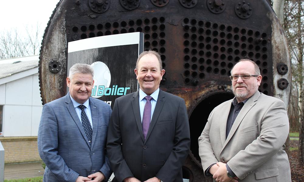 De tre hidtidige ejere af Global Boiler Aalborg: Lars Hove Kristensen (tv), Uffe Nyborg Johansen (im) og Michael Søndergaard (th). De tre hidtidige ejere af Global Boiler Aalborg: Lars Hove Kristensen (tv), Uffe Nyborg Johansen (im) og Michael Søndergaard (th).