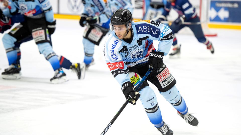 Matt Salhany, der her ses i Sønderjyske-trøje, skal i resten af denne sæson tørne ud for Aalborg Pirates, hvor han landede sent fredag aften. <i>Arkivfoto: Thomas Sjørup/Ritzau Scanpix</i>