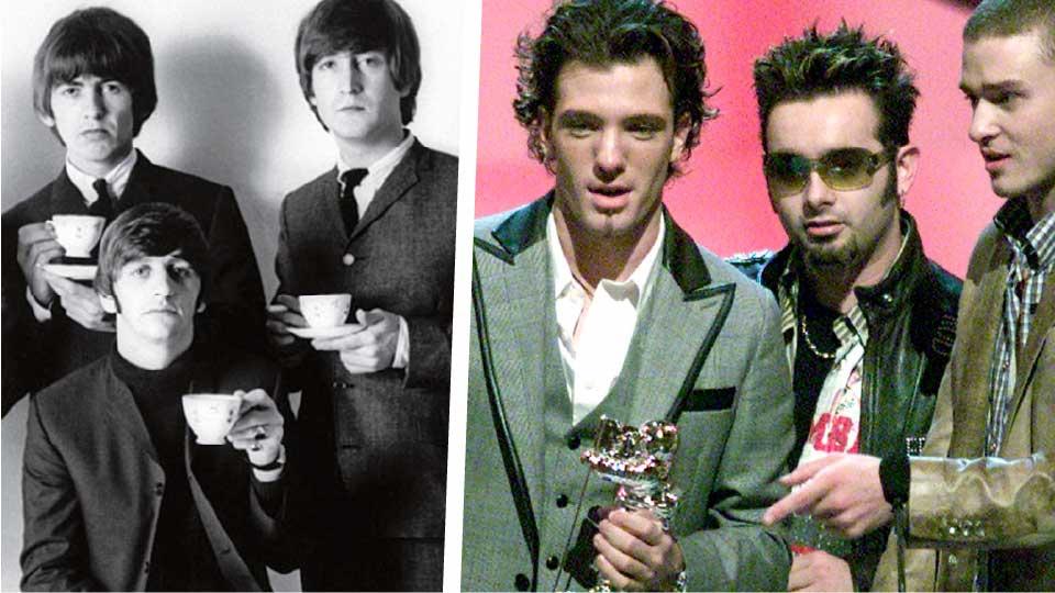 Der var helt særlige grunde til, at boybands især i 1990'erne eksploderede - og hvorfor genren er nærmest uddød i Vesten i dag <i>Foto: Gary Hershorn/Reuters/Ritzau Scanpix & Handout/Reuters/Ritzau Scanpix</i>