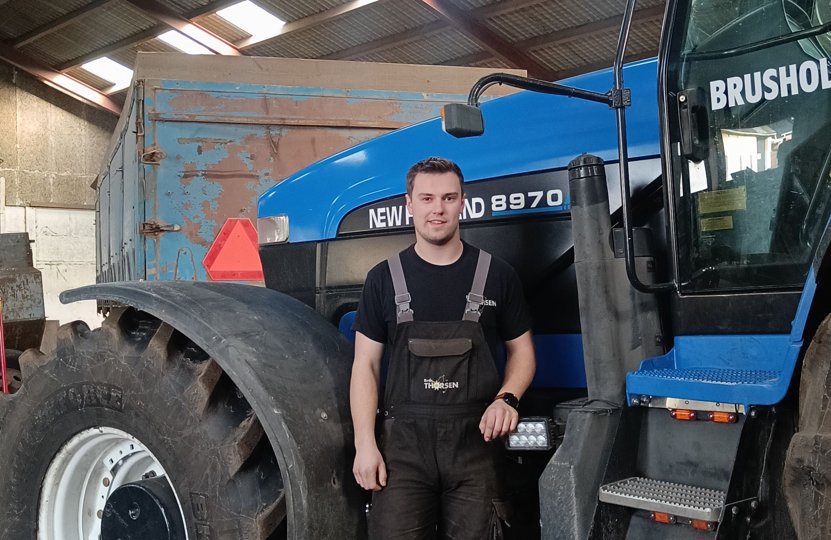 Oliver Fjordbak Christensen glæder sig til turen. Han er især spændt på at se, hvordan de lokale i Tanzania løser de opgaver, han arbejder med til daglig på sin læreplads i Støvring. <i>Foto: Privat</i>