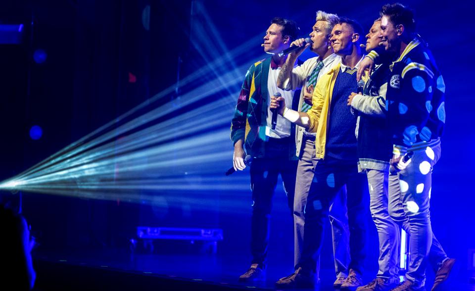 Der var 90'er-nastalgi for alle pengene, da The Boyband lørdag aften var i AKKC i Aalborg. <i>Foto: Lars Pauli</i>