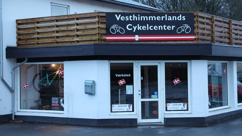 Vesthimmerlands Cykelcenter har været udsat for indbrud, hvor der blev stjålet cykler for op mod 100.000. <i>Foto: Bo Lehm</i>