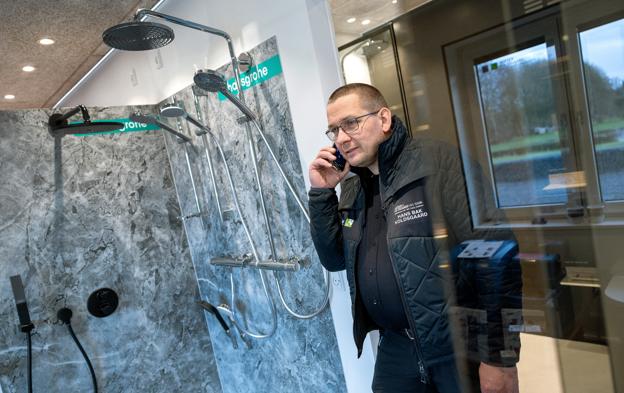 I løbet af 2022 er der blevet udvidet med et nyt showroom for Bedre Bad. <i>Foto: Lars Pauli</i>