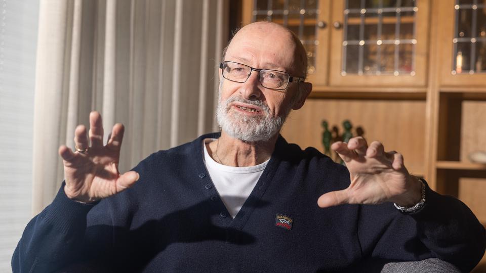 Finn Egebjerg har netop været med i DR's serie om Siriuspatruljen. <i>Foto: Bente Poder</i>
