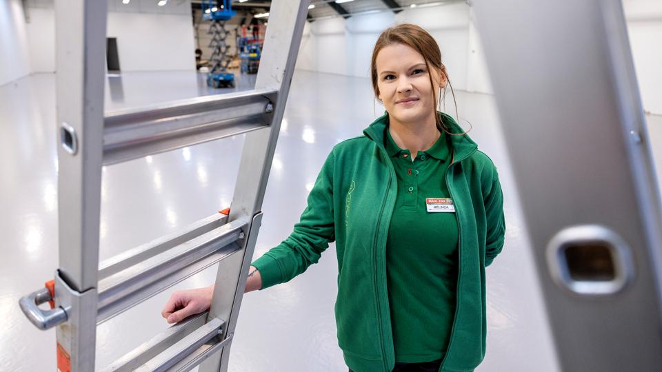 Melinda Hansen skal være butikschef i den nye butik, som åbner 22. februar. <i>Foto: Lars Pauli</i>