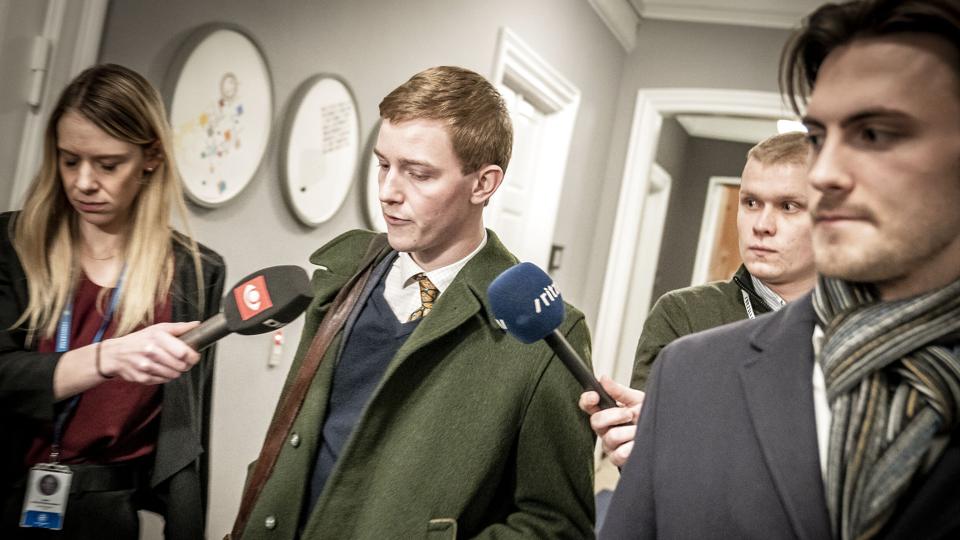 Folketingsmedlem Mikkel Bjørn vil ikke udelukke, at han selv kan stille op som formandskandidat for Nye Borgerlige. <i>Mads Claus Rasmussen/Ritzau Scanpix</i>