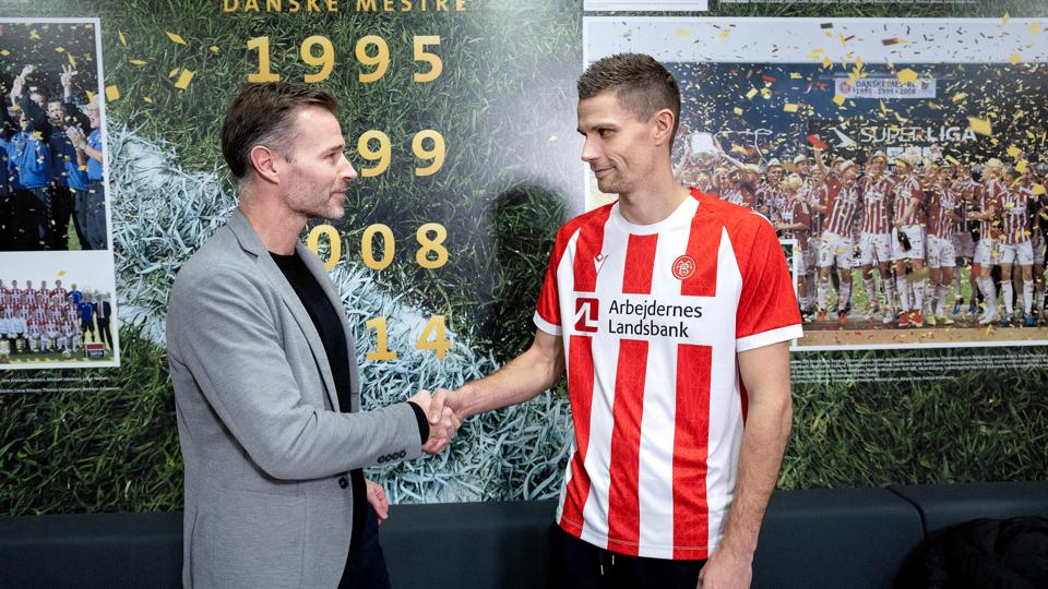 Nicklas Helenius er igen klar til at spille i AaB. Han har lavet en aftale til udgangen af 2025. <i>Foto: Lars Pauli</i>
