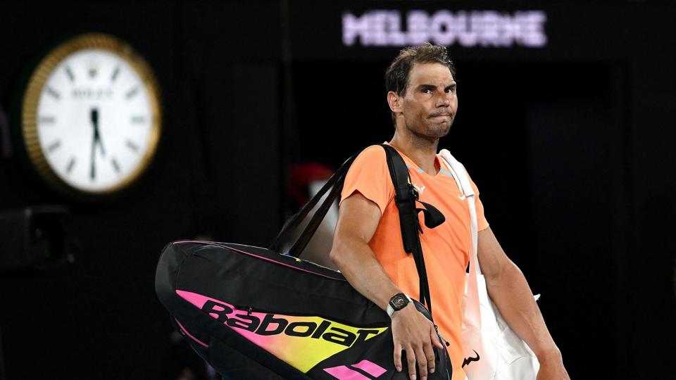 Rafael Nadal røg onsdag ud af Australian Open efter at have kæmpet med sin skadede hofte undervejs i kampen. <i>Manan Vatsyayana/Ritzau Scanpix</i>