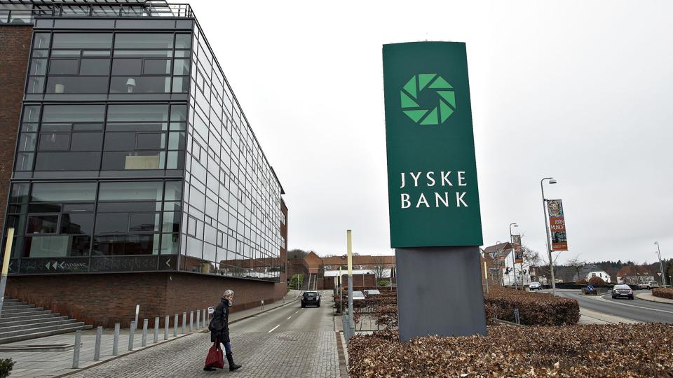 Jyske Bank har hævet forventningerne til 2022 flere gange. Nu løfter de sløret for forventningerne til 2023, der lyder på 3,7-4,3 milliarder kroner. (Arkivfoto) <i>Henning Bagger/Ritzau Scanpix</i>
